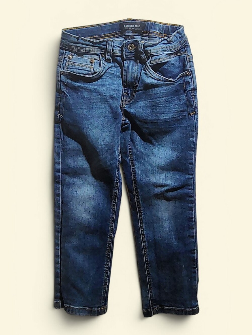 Kenneth Cole Boy's Medium Blue Slim Straight Jeans